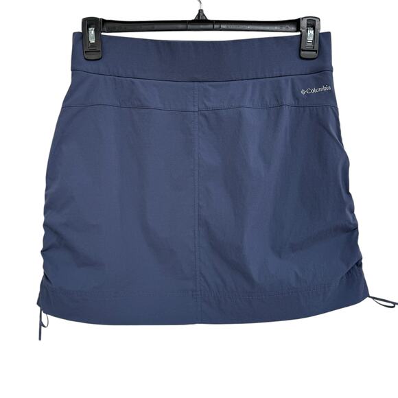 Columbia Medium Skort Pull-On Stretch Cinched Sides Pockets Quick-Dry Dark Gray - Picture 4 of 7